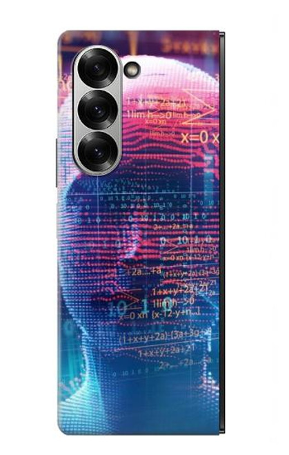 S3800 Visage humain numérique Etui Coque Housse pour Samsung Galaxy Z Fold 7
