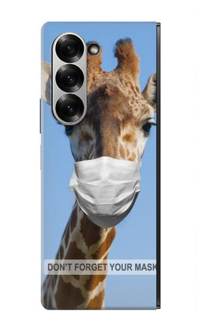 S3806 Drôle de girafe Etui Coque Housse pour Samsung Galaxy Z Fold 7