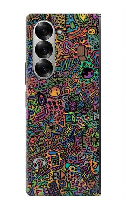 S3815 Art psychédélique Etui Coque Housse pour Samsung Galaxy Z Fold 7