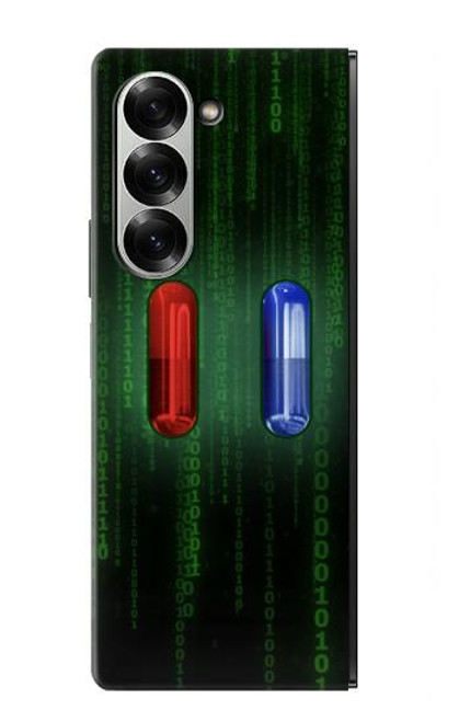 S3816 Comprimé Rouge Comprimé Bleu Capsule Etui Coque Housse pour Samsung Galaxy Z Fold 7