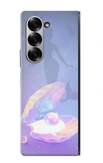 S3823 Beauté Perle Sirène Etui Coque Housse pour Samsung Galaxy Z Fold 7
