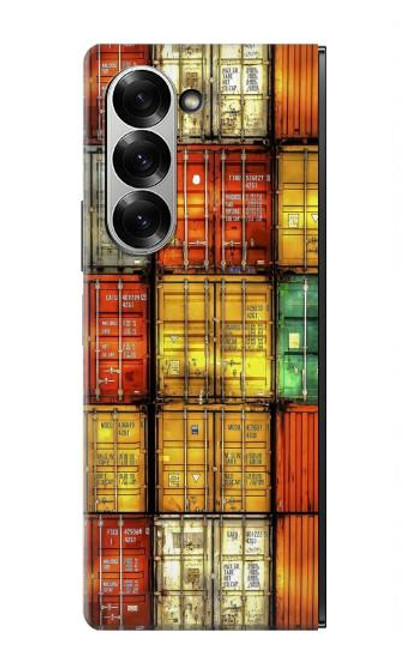 S3861 Bloc de conteneur coloré Etui Coque Housse pour Samsung Galaxy Z Fold 7