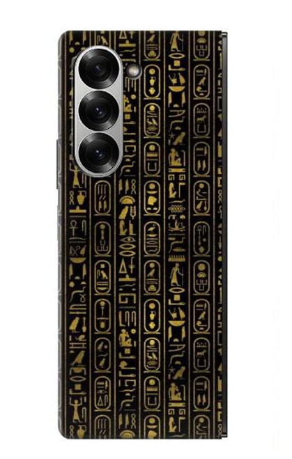 S3869 Hiéroglyphe égyptien antique Etui Coque Housse pour Samsung Galaxy Z Fold 7