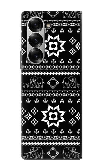 S3932 Patron de pantalon éléphant Etui Coque Housse pour Samsung Galaxy Z Fold 7