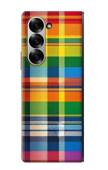 S3983 Texture de tissu LGBTQ Etui Coque Housse pour Samsung Galaxy Z Fold 7