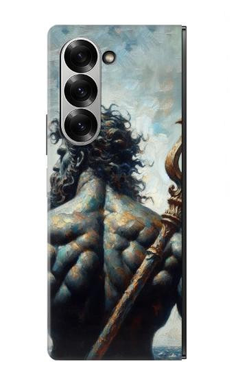 S4010 Trident de Poséidon, Dieu de la mer Etui Coque Housse pour Samsung Galaxy Z Fold 7