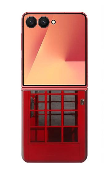 S0058 Cabine téléphonique Etui Coque Housse pour Samsung Galaxy Z Flip 7