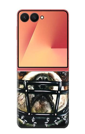 S0098 Bouledogue Football américain Etui Coque Housse pour Samsung Galaxy Z Flip 7