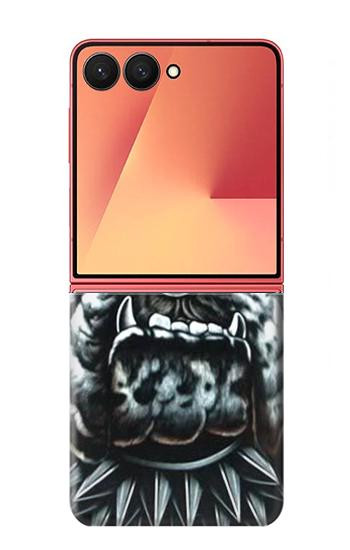 S0100 Bouledogue Football américain Etui Coque Housse pour Samsung Galaxy Z Flip 7