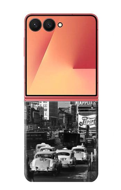 S0182 New York Vintage Etui Coque Housse pour Samsung Galaxy Z Flip 7