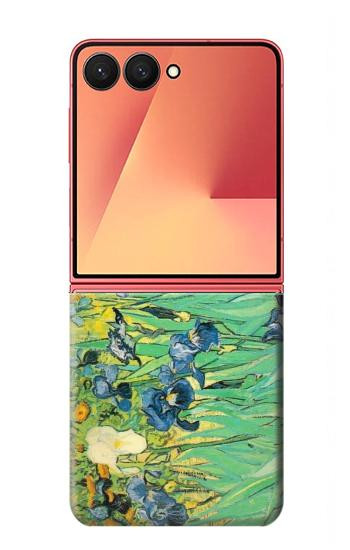 S0210 Van Gogh Irises Etui Coque Housse pour Samsung Galaxy Z Flip 7
