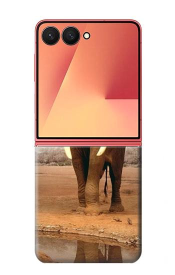 S0310 éléphant d'Afrique Etui Coque Housse pour Samsung Galaxy Z Flip 7