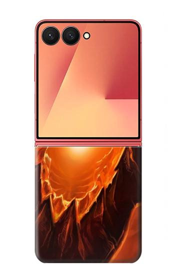 S0414 Dragon de feu Etui Coque Housse pour Samsung Galaxy Z Flip 7