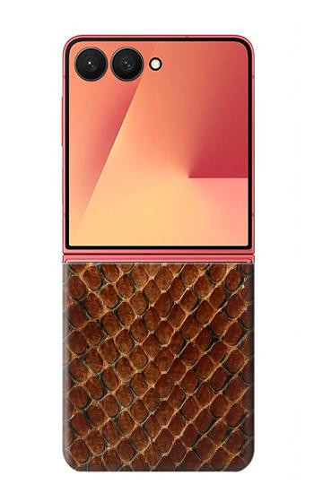 S0555 serpent Peau Etui Coque Housse pour Samsung Galaxy Z Flip 7