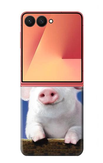 S0608 Je aime Bacon bébé mignon de porc Etui Coque Housse pour Samsung Galaxy Z Flip 7