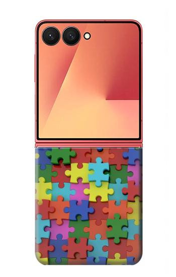 S0816 Puzzle Etui Coque Housse pour Samsung Galaxy Z Flip 7