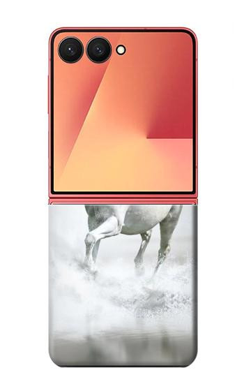 S0932 Cheval Blanc Etui Coque Housse pour Samsung Galaxy Z Flip 7