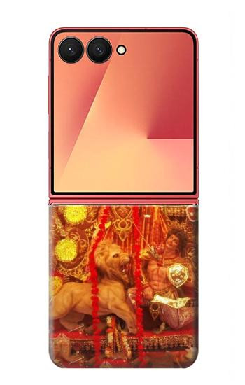 S1030 Dieu hindou Durga Puja Etui Coque Housse pour Samsung Galaxy Z Flip 7