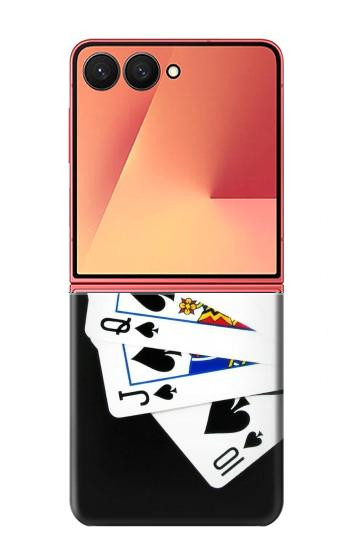 S1078 Poker Royal Flush droite Etui Coque Housse pour Samsung Galaxy Z Flip 7