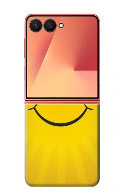 S1146 Sourire Soleil Jaune Etui Coque Housse pour Samsung Galaxy Z Flip 7