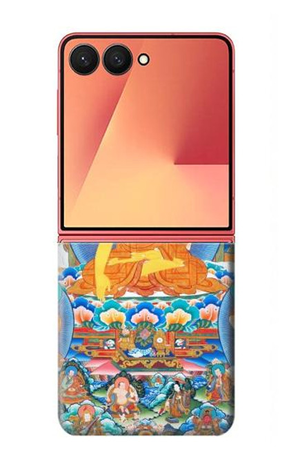 S1256 Peinture Bouddha Etui Coque Housse pour Samsung Galaxy Z Flip 7