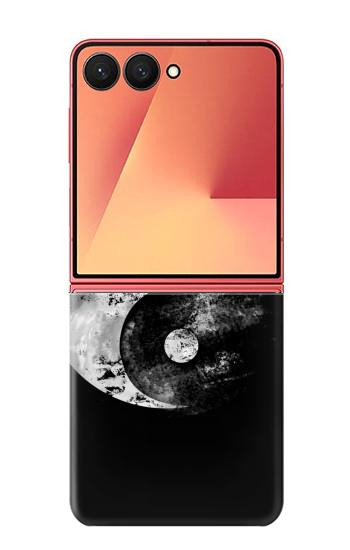 S1372 Lune Yin-Yang Etui Coque Housse pour Samsung Galaxy Z Flip 7
