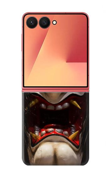 S2112 Hannya Démon Masque Etui Coque Housse pour Samsung Galaxy Z Flip 7