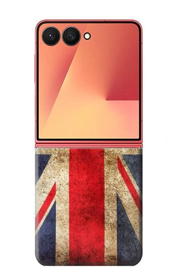 S2303 Drapeau britannique UK Millésime Etui Coque Housse pour Samsung Galaxy Z Flip 7