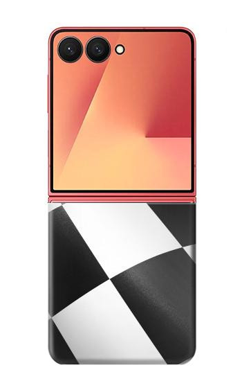 S2408 Vainqueur Drapeau checkered Etui Coque Housse pour Samsung Galaxy Z Flip 7