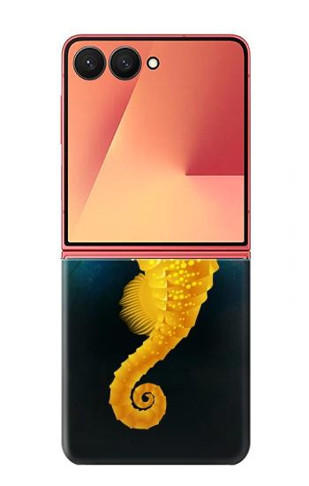S2444 Hippocampe Monde sous-marin Etui Coque Housse pour Samsung Galaxy Z Flip 7