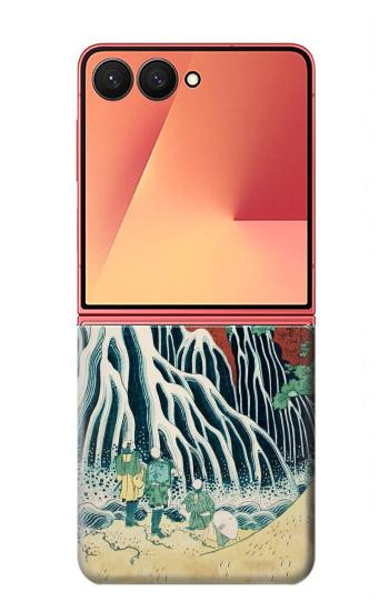 S2491 Hokusai Kirifuri Cascade à Kurokami Etui Coque Housse pour Samsung Galaxy Z Flip 7