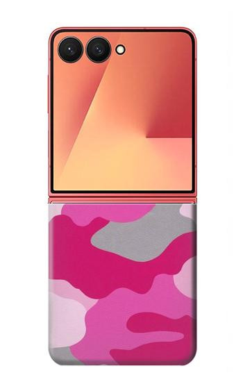 S2525 Rose Camo camouflage Etui Coque Housse pour Samsung Galaxy Z Flip 7