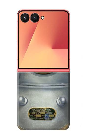 S2646 Mer Profonde millésimé Casque de plongée Etui Coque Housse pour Samsung Galaxy Z Flip 7