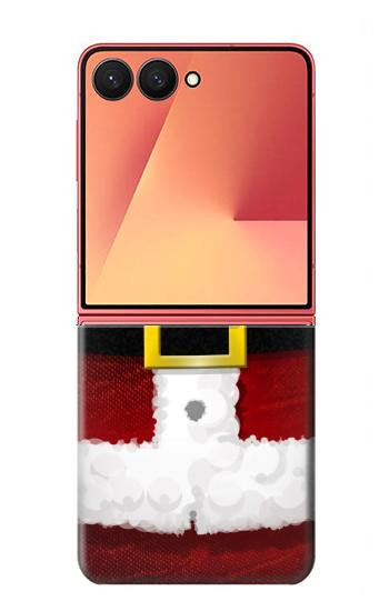 S2846 Costume de Noël Père Noël Rouge Etui Coque Housse pour Samsung Galaxy Z Flip 7