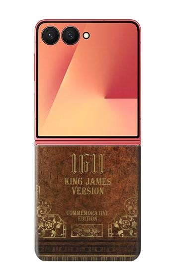 S2890 Holy Bible King James Version 1611 Etui Coque Housse pour Samsung Galaxy Z Flip 7