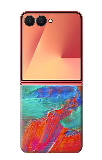S2942 Peinture Coup de pinceau Etui Coque Housse pour Samsung Galaxy Z Flip 7