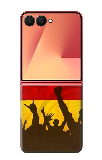 S2966 Allemagne Football Football Etui Coque Housse pour Samsung Galaxy Z Flip 7