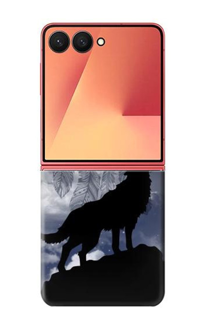 S3011 Dream Catcher Loup Hurlant Etui Coque Housse pour Samsung Galaxy Z Flip 7 S3011 Dream Catcher Loup Hurlant Etui Coque Housse pour Samsung Galaxy Z Flip 7