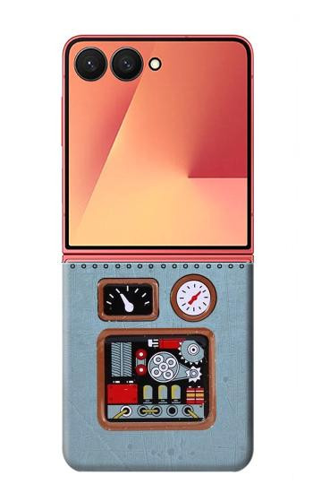 S3040 Retro Robot Jouet Etui Coque Housse pour Samsung Galaxy Z Flip 7