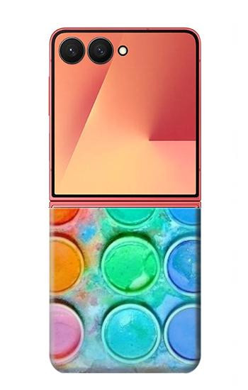S3235 Mélange aquarelle Etui Coque Housse pour Samsung Galaxy Z Flip 7