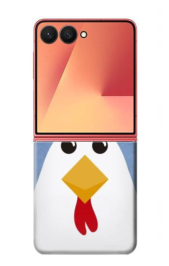 S3254 Poulet Dessin animé Etui Coque Housse pour Samsung Galaxy Z Flip 7