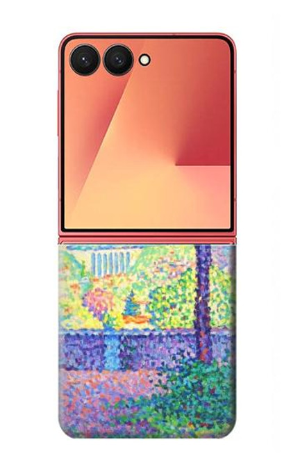 S3349 Paul Signac Terrasse de Meudon Etui Coque Housse pour Samsung Galaxy Z Flip 7