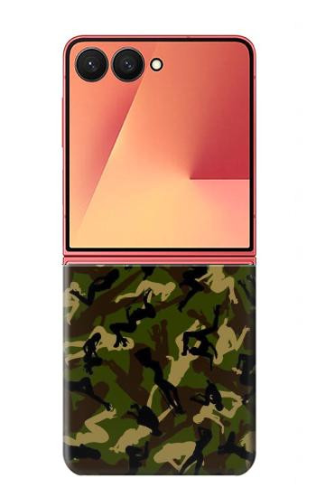 S3356 Camo camouflage de fille Etui Coque Housse pour Samsung Galaxy Z Flip 7