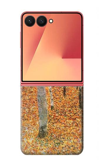 S3380 Gustav Klimt Bouleau Forêt Etui Coque Housse pour Samsung Galaxy Z Flip 7