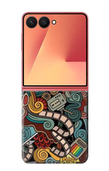 S3480 Divertissement Film par intérim Etui Coque Housse pour Samsung Galaxy Z Flip 7