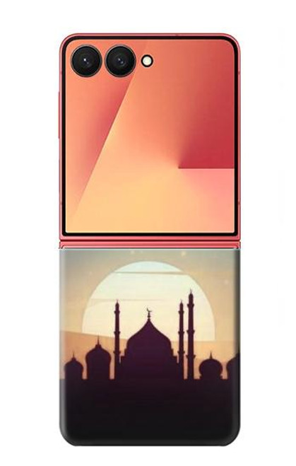 S3502 Coucher de soleil islamique Etui Coque Housse pour Samsung Galaxy Z Flip 7