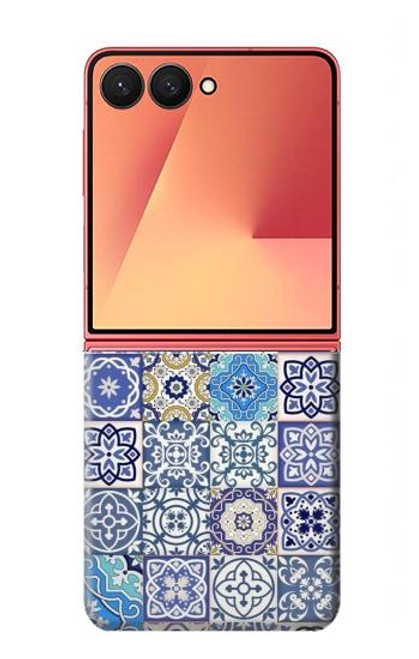 S3537 Motif marocain Mosaïque Etui Coque Housse pour Samsung Galaxy Z Flip 7