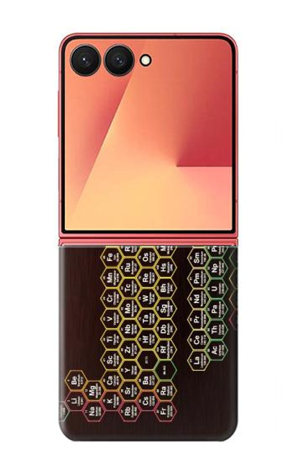 S3544 Néon Honeycomb Tableau périodique Etui Coque Housse pour Samsung Galaxy Z Flip 7