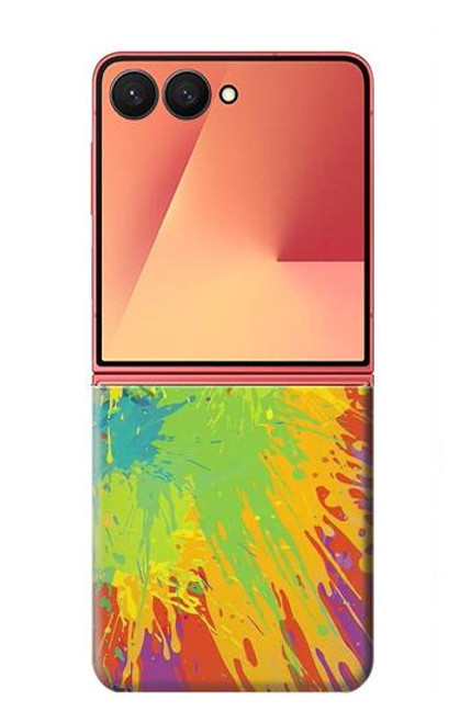 S3675 Tâche de couleur Etui Coque Housse pour Samsung Galaxy Z Flip 7