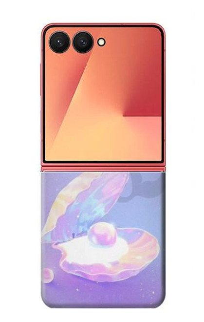 S3823 Beauté Perle Sirène Etui Coque Housse pour Samsung Galaxy Z Flip 7